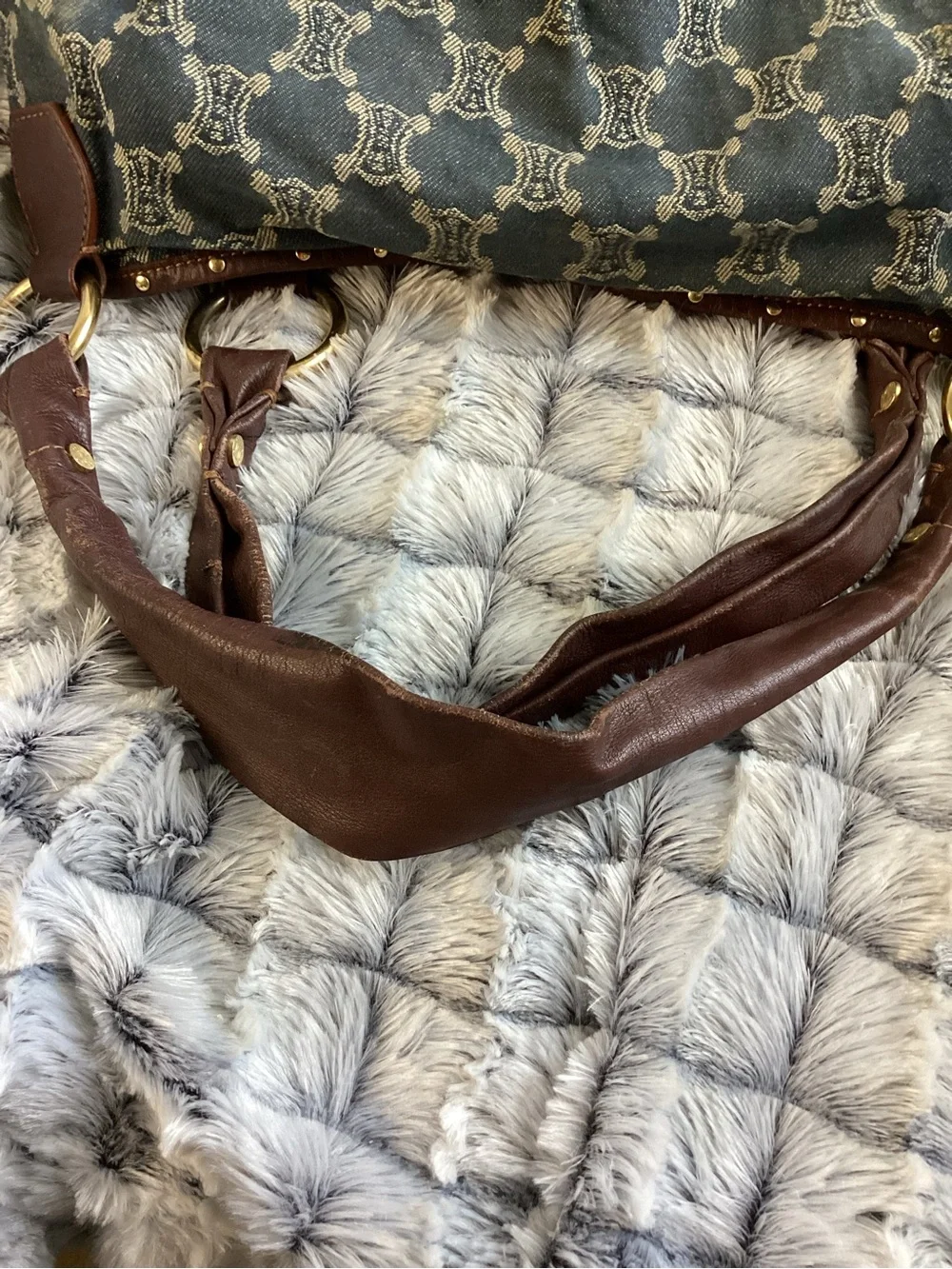 Celine Macadam Denim Bittersweet Hobo good/fair - Picture 5 of 9